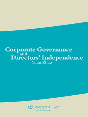 cover image of Corporate Governance and Directors' Independence